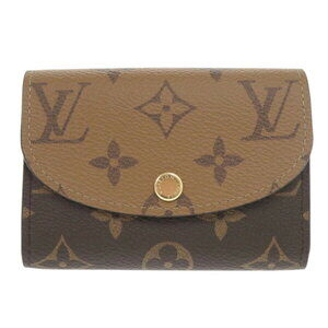 Louis Vuitton Porte Monnaie Wallet Rosali Monogram Reverse Brown Wallet LV